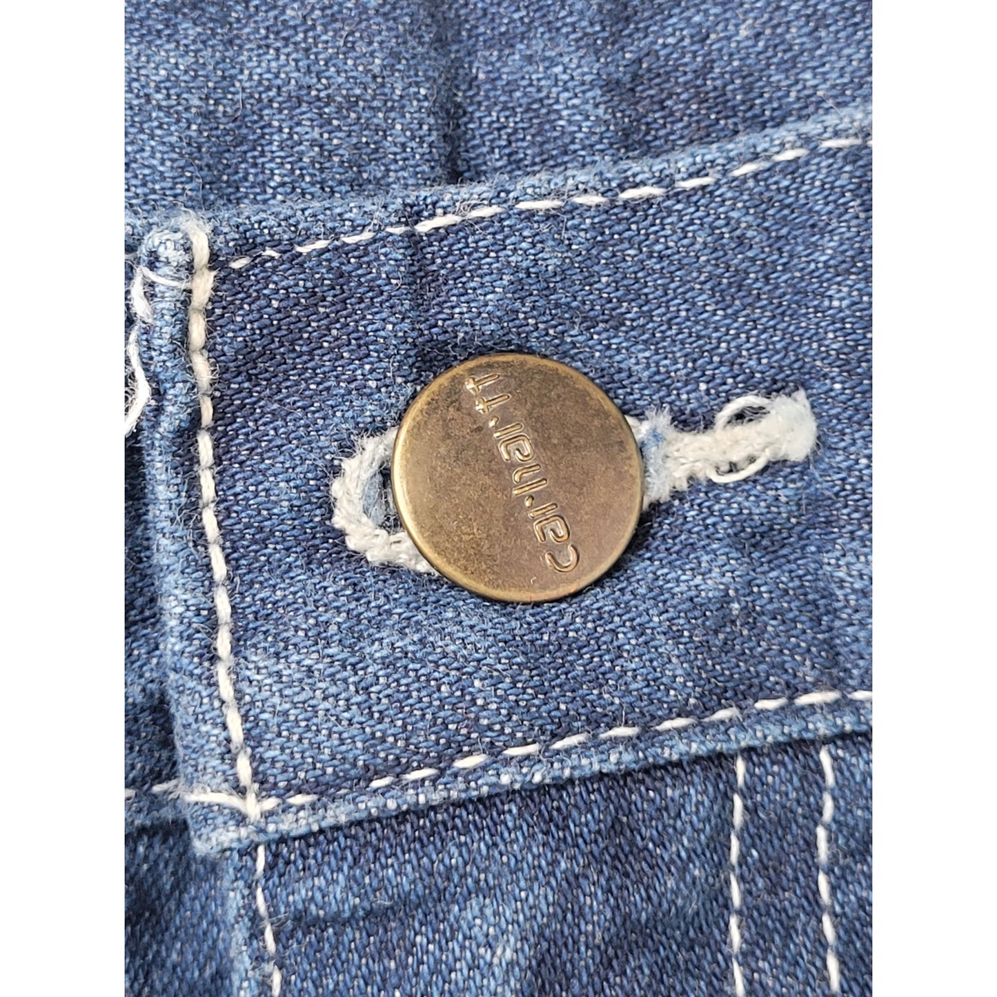 Carhartt B13 DST Loose Original Fit Work Dungaree Jeans Dark Wash Men's Sz 40x28