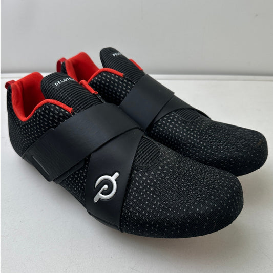 Peloton Altos Black/Red Indoor Cycling Shoes Men's Sz 12.5