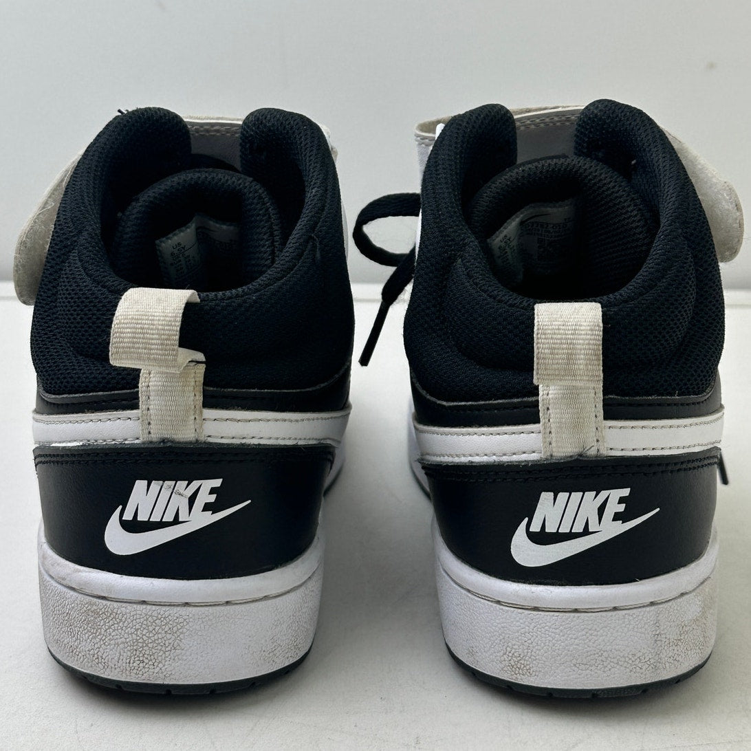 Nike Court Borough Mid 2 Black/White Sneakers Youth Sz 6.5