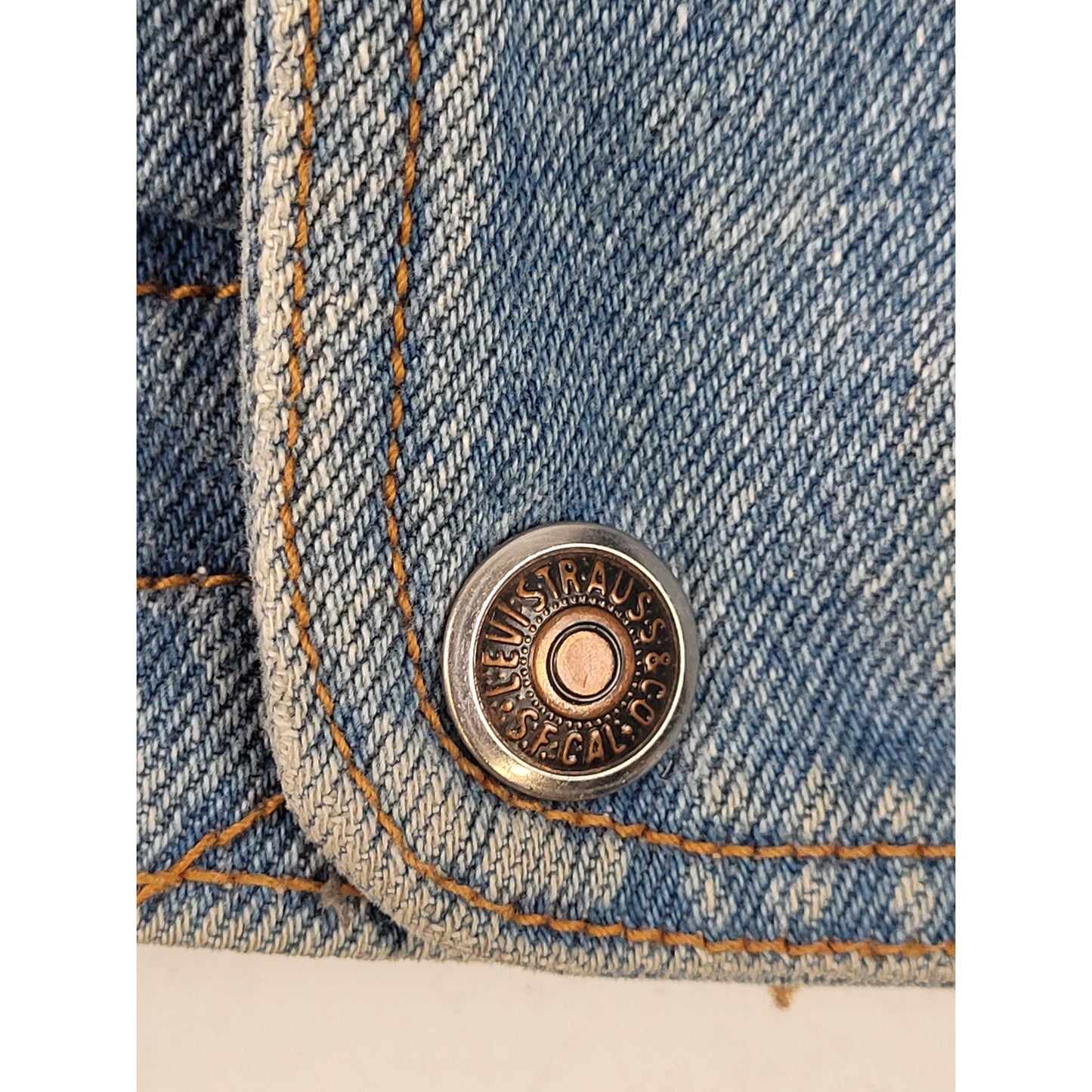 1990s Vintage Levi's Silver Tab Denim Bomber Jacket Men's Sz XL