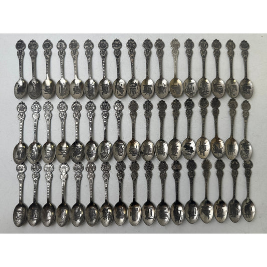 Vintage American Collectors Guild Heritage Collection of US States 51-Spoon Set