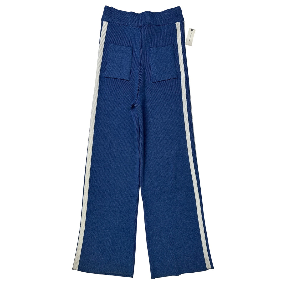 Maeve by Anthropologie Blue Knit Side-Stripe Track Pants Women's Sz S