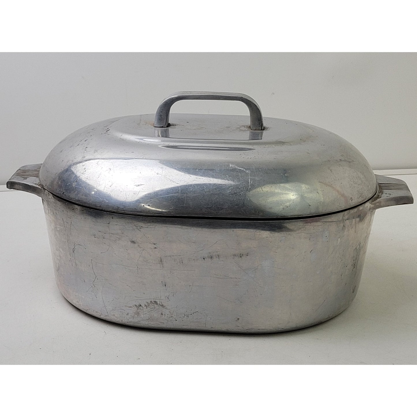 Wagner Ware Magnalite Aluminum Roaster 4265 P With Lid | Flat Bottom