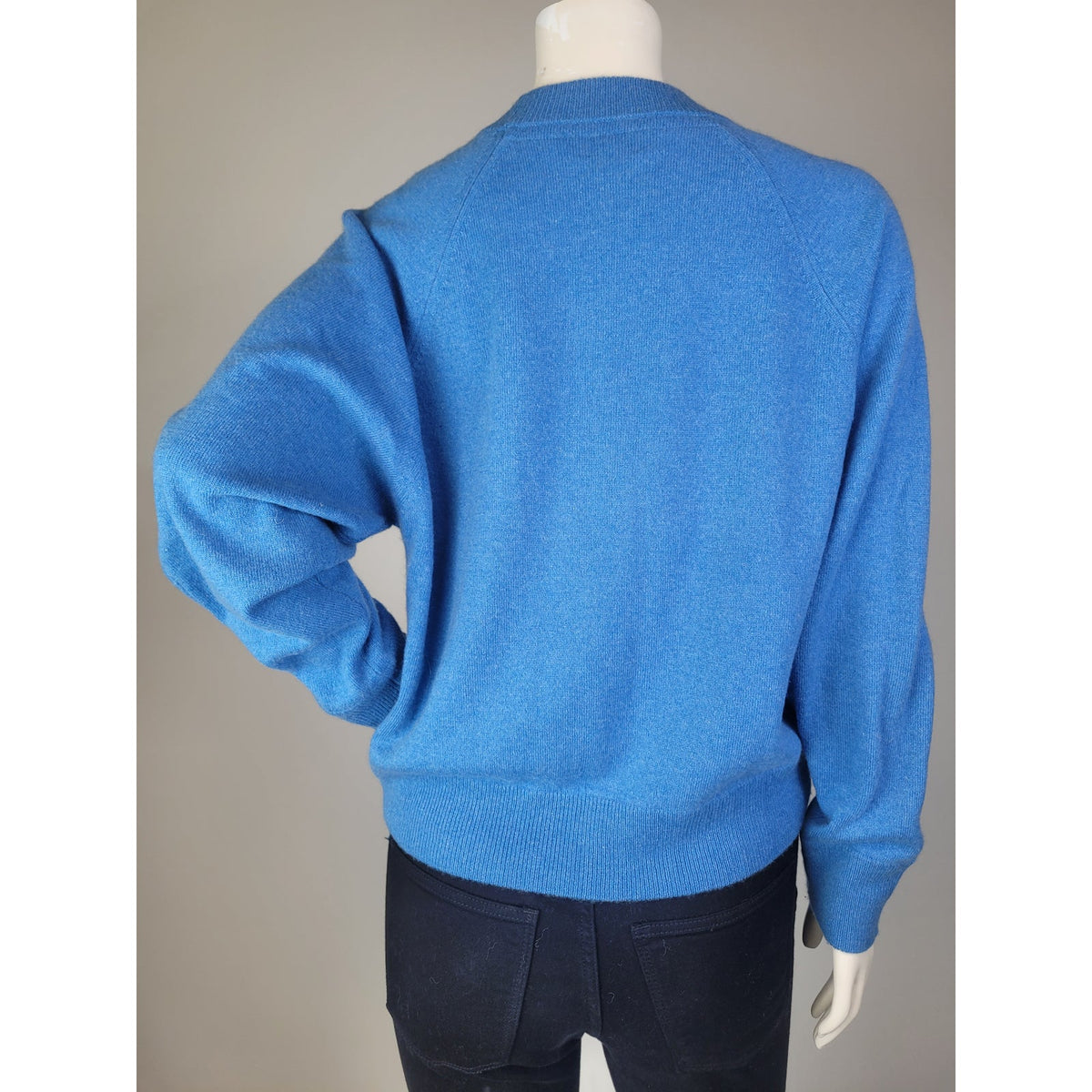 Kinross Cashmere 100% Cashmere Blue Pullover Sweater Women's Sz S