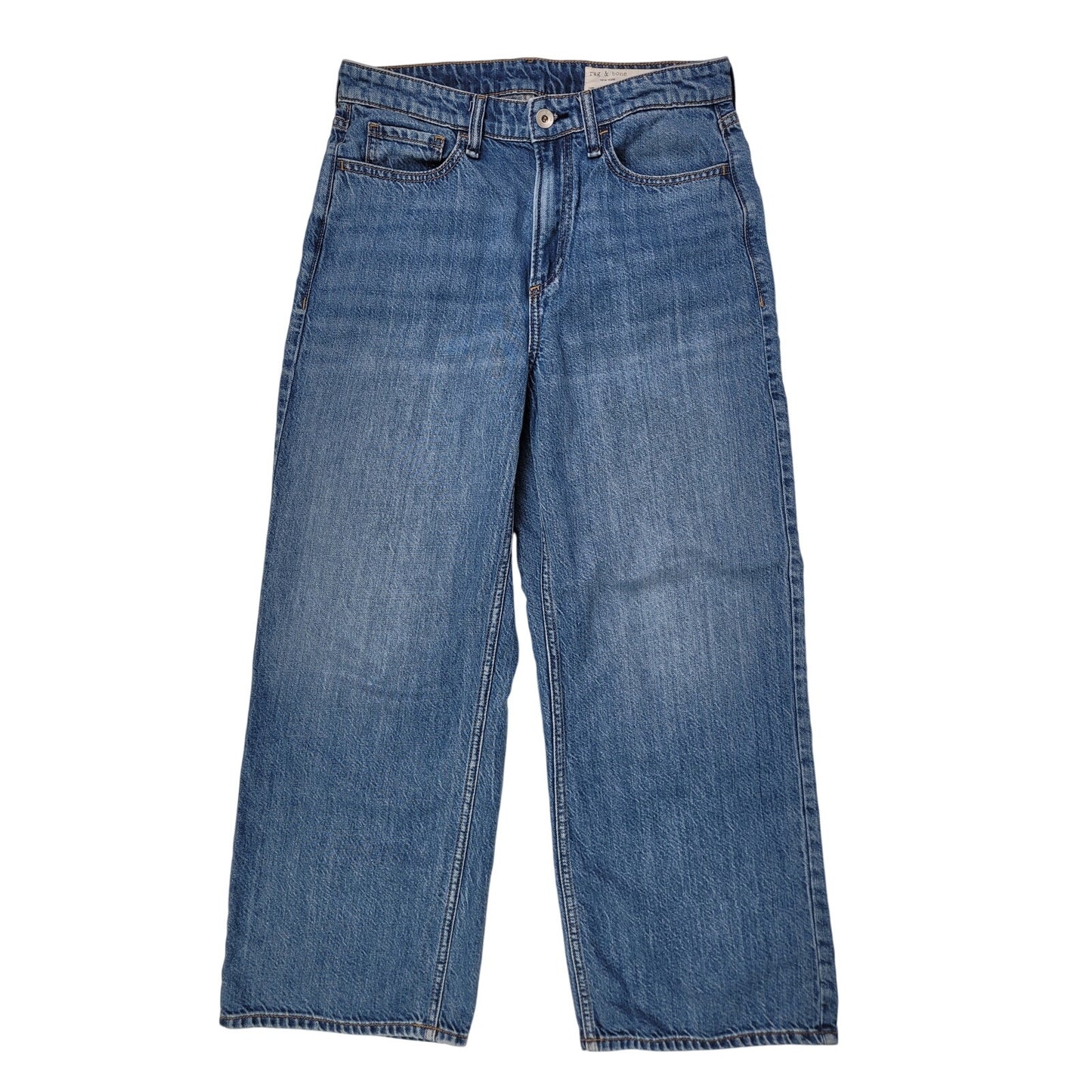 rag & bone Lori Mid-rise Crop Medium Wash Jeans Women's Sz 26