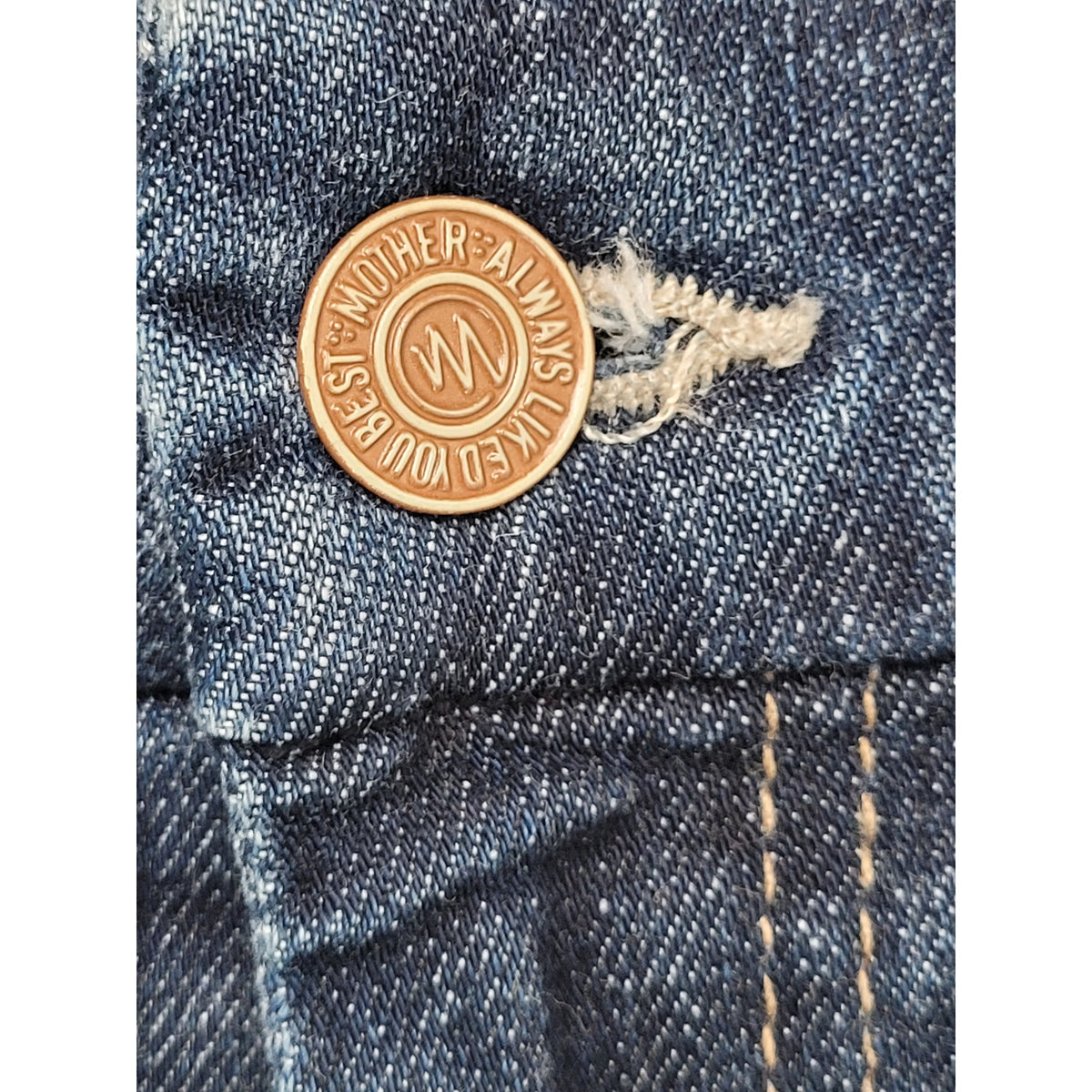 MOTHER High Waisted Looker Medium Wash Skinny Jeans | Women's Sz 31