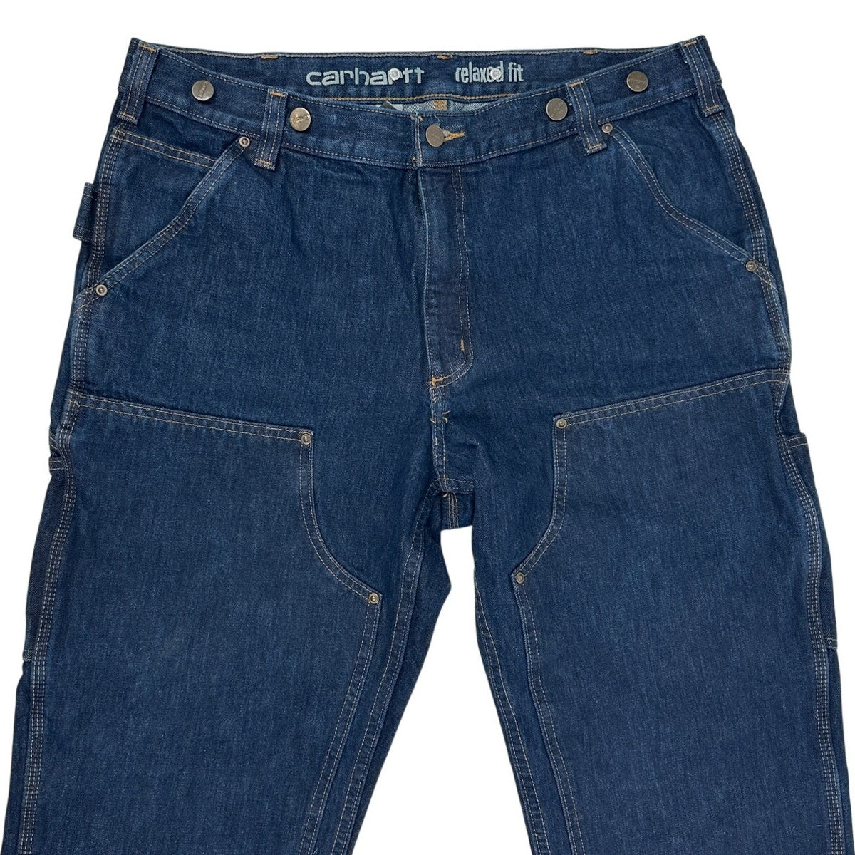 Carhartt Rugged Flex Relaxed Fit Double-Front Denim Logger Jeans Men's Sz 36x32