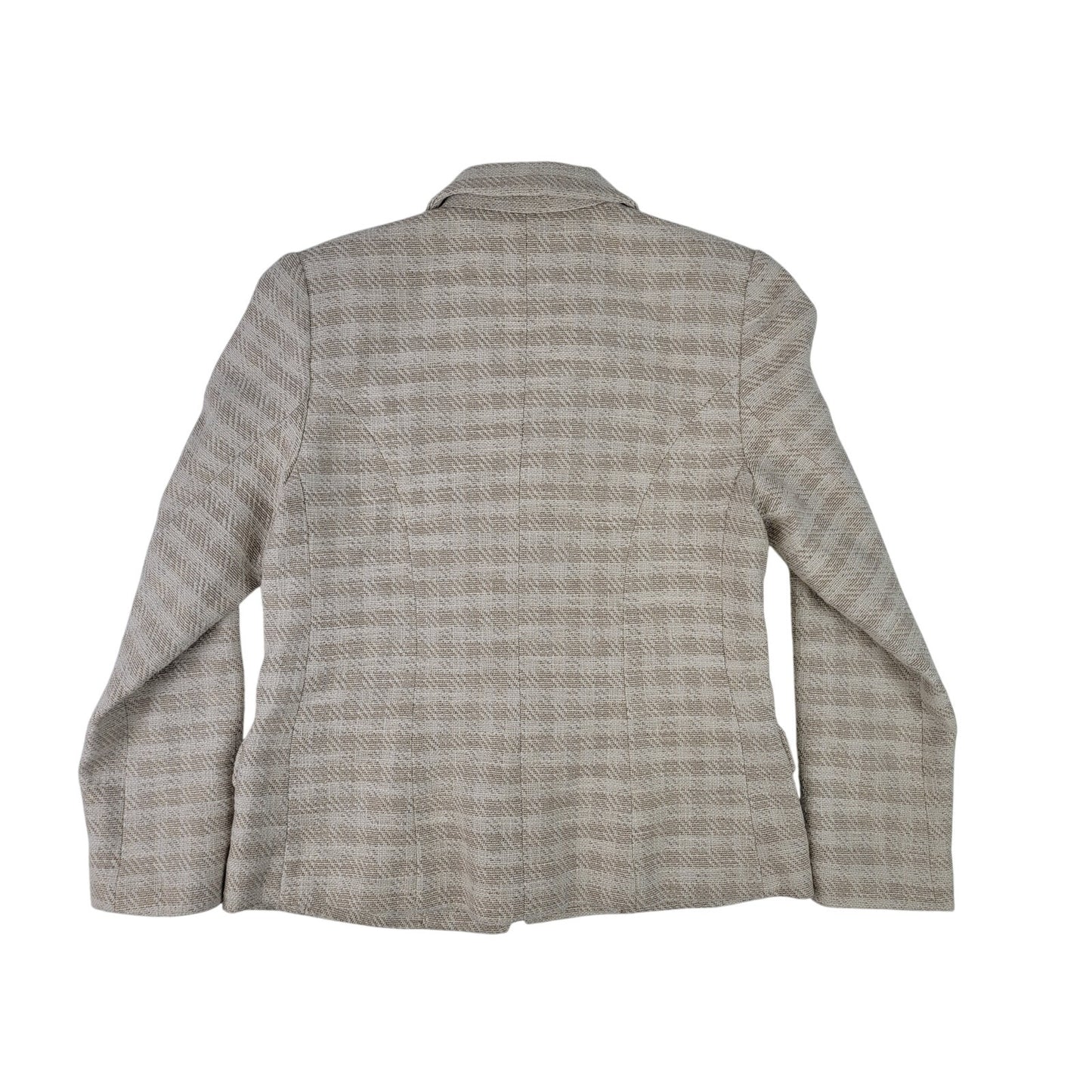 L'AGENCE Women's Kenzie Double-Breasted Plaid Blazer Women's Sz 10 NWT