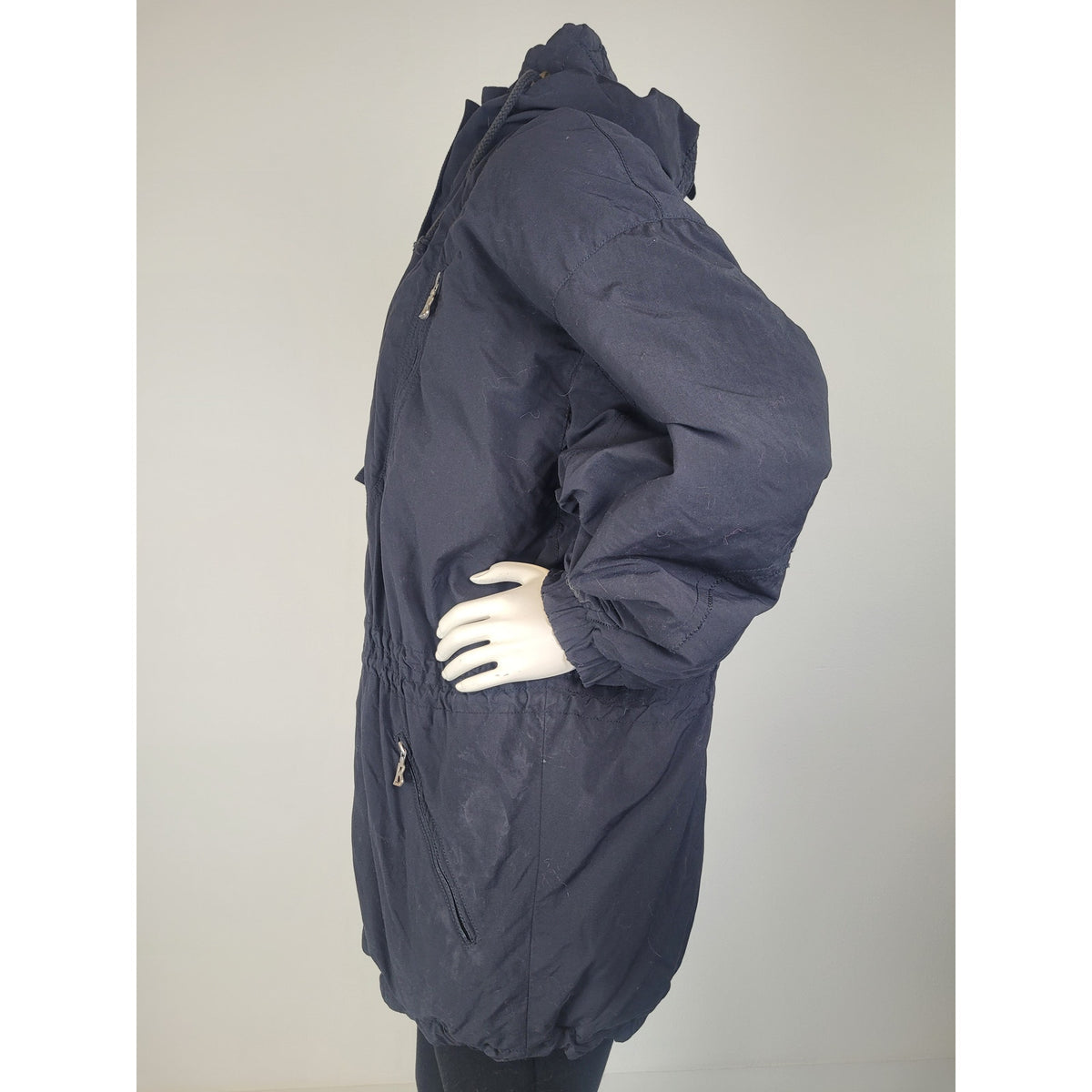 Vintage Bogner Black Ski Parka Coat w Southwestern Embroidery Women's Sz 8 (M)