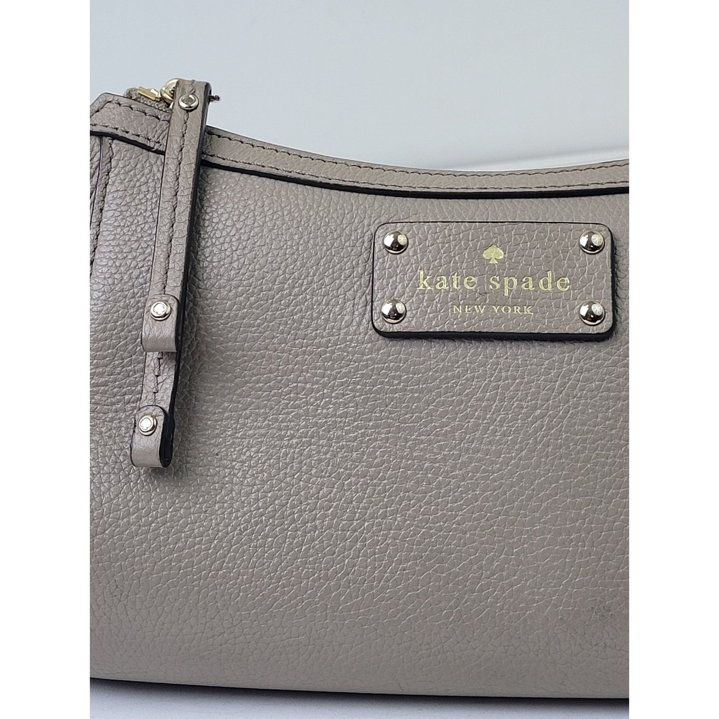 Kate Spade New York Berkshire Road Gabriella Crossbody Bag Taupe Leather
