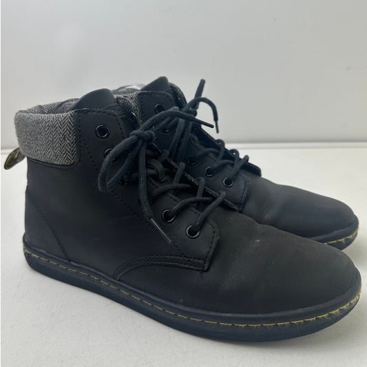 Dr. Martens Maelly Black Leather Boots Women's Sz 9