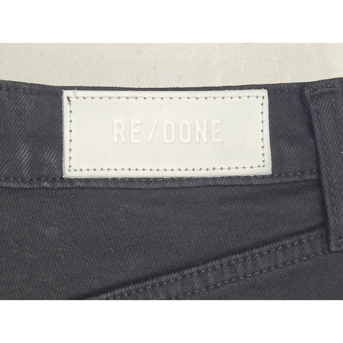 RE/DONE Black High Rise Wide Leg Cropped Jeans Women's Sz 25 NWT
