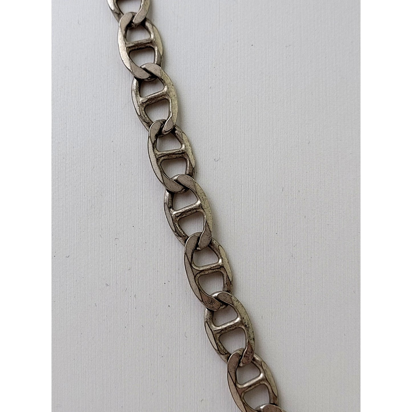 925 Solid Sterling Silver Mariner Link Chain Necklace Made in Italy 20" | 24 g
