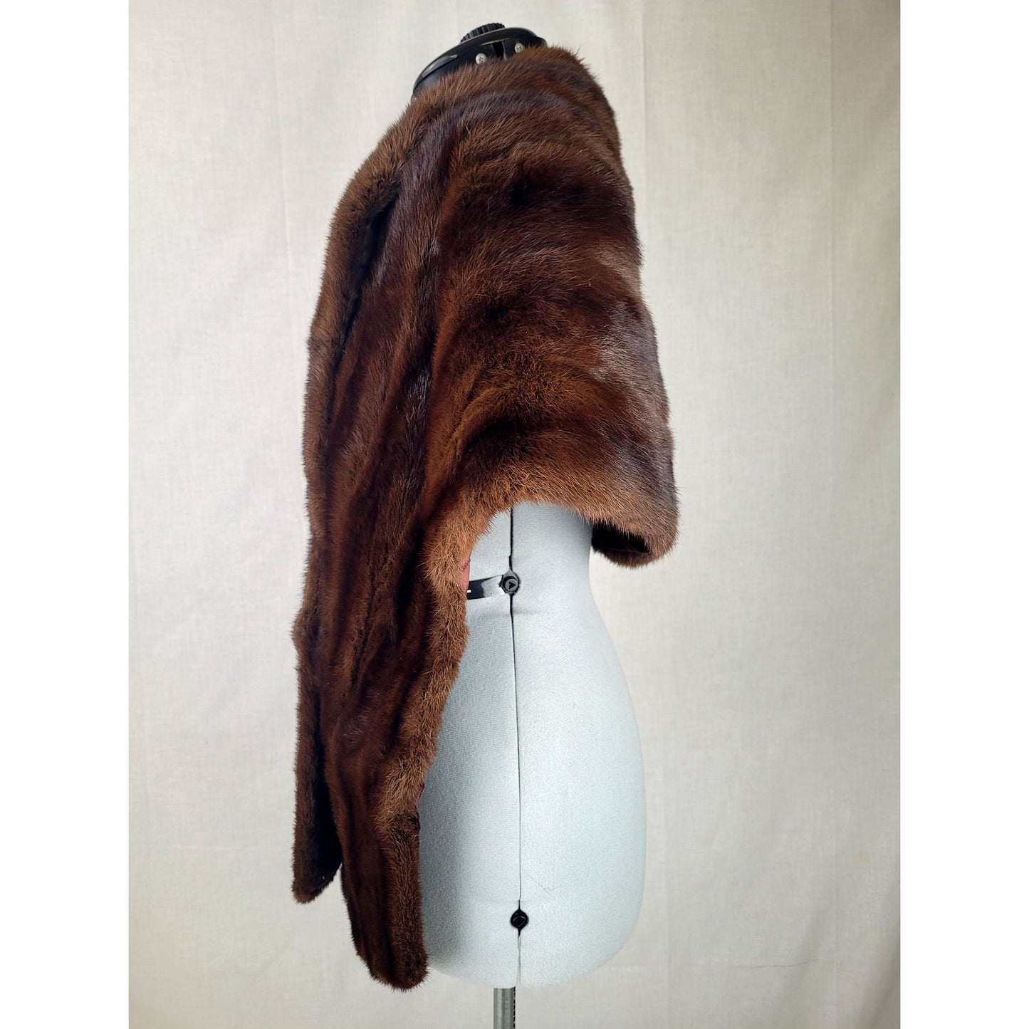 Vintage Beaver Stole Adjustable Length