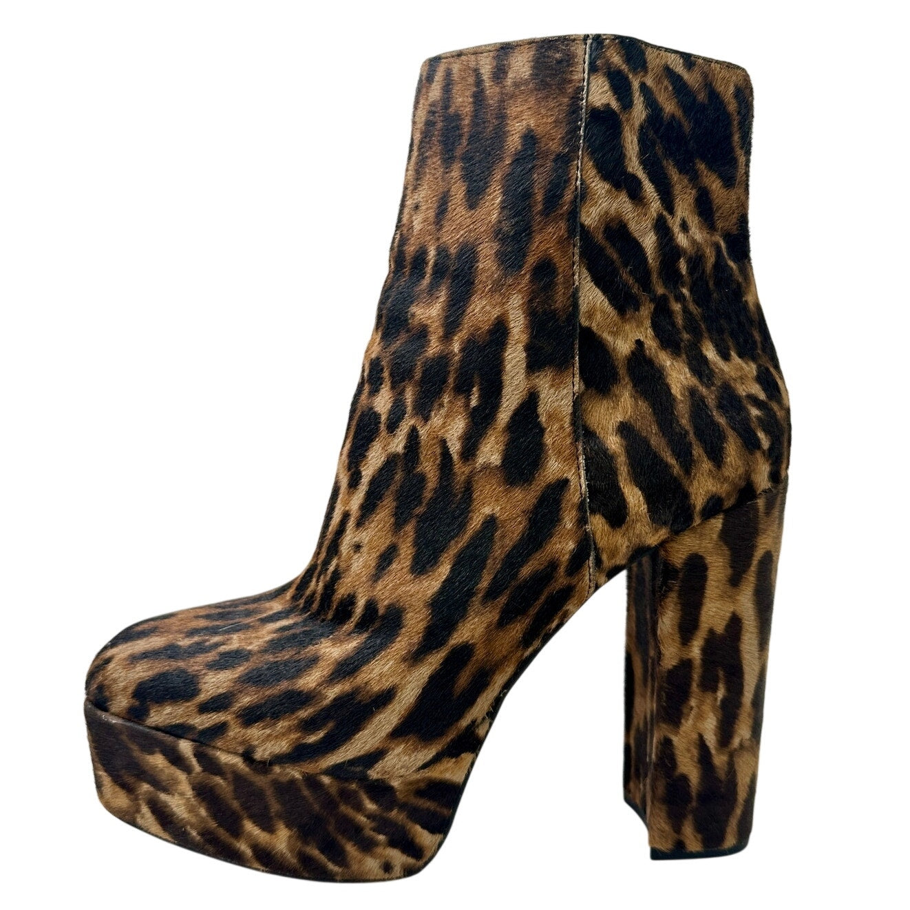 Vince Camuto Leslie Leopard Print Platform Ankle Boots Women's Sz 9.5