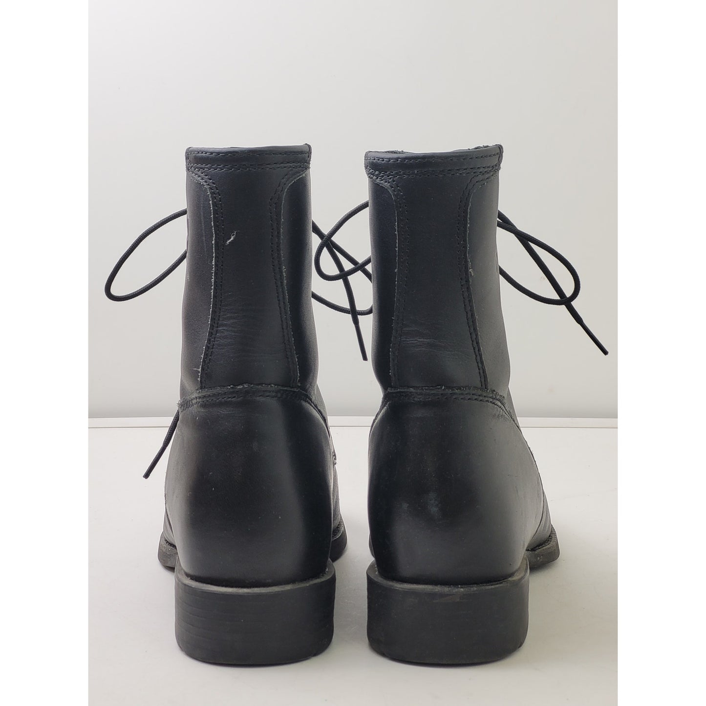 Ariat Black Leather Lace-up Kiltie Roper Boots Men's Sz 11