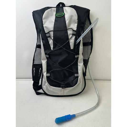 Juboury Lightweight Black/Silver Hydration Backpack W/ 2L Water Bladder