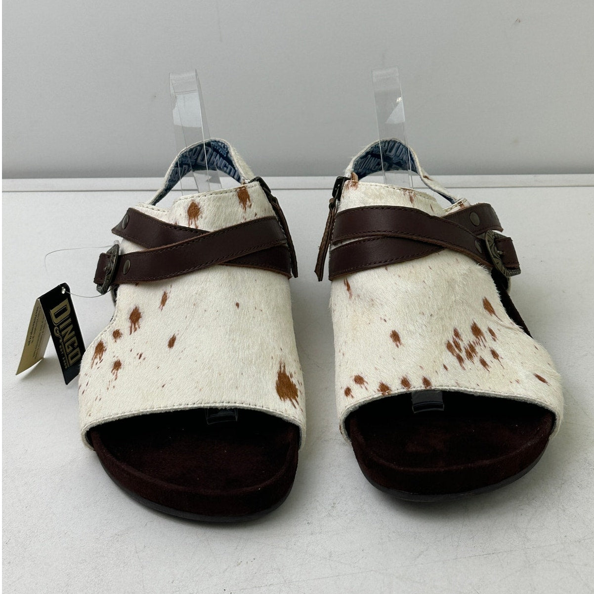 Dingo Savannas Cow Print / Calf Hair Women’s Sandals Sz 9
