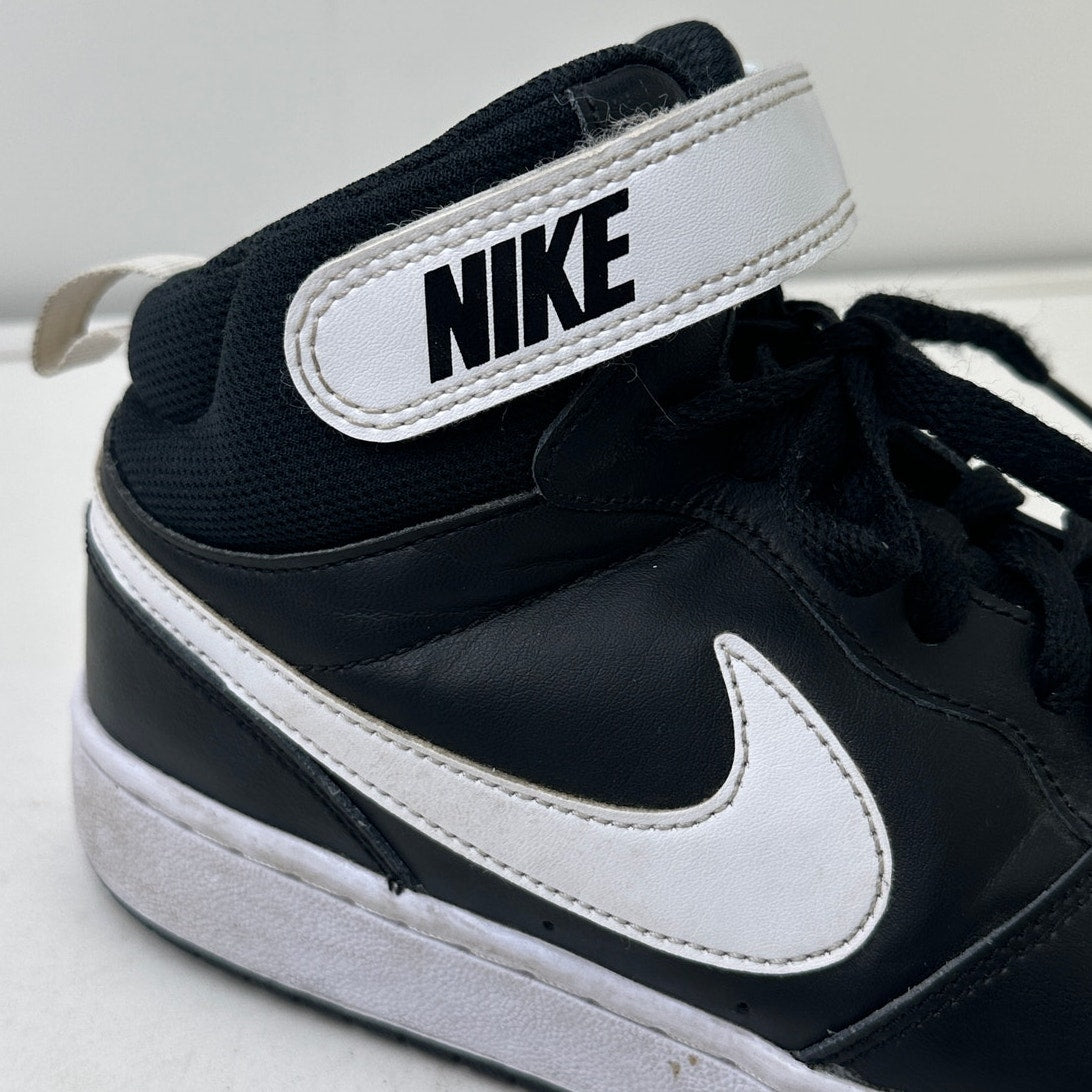 Nike Court Borough Mid 2 Black/White Sneakers Youth Sz 6.5
