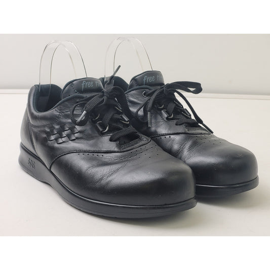 SAS Free Time Black Leather Walking Shoes Women's Sz 8 1/2 WWW