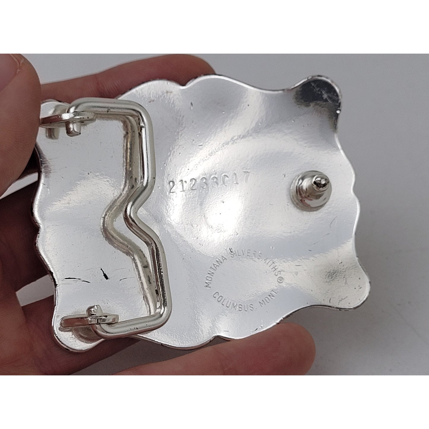 Montana Silversmiths Women's Western Belt Buckle Set of 2 - Silver Plated