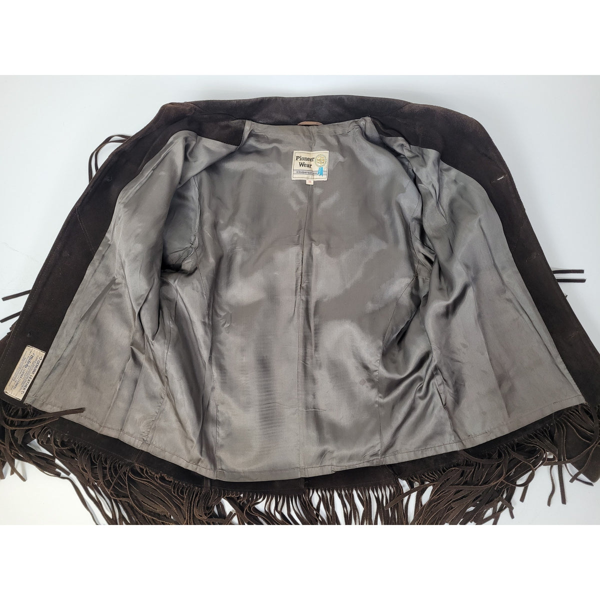 1970s Pioneer Wear Western Suede Long Fringe Jacket Men's Sz 38 (M)