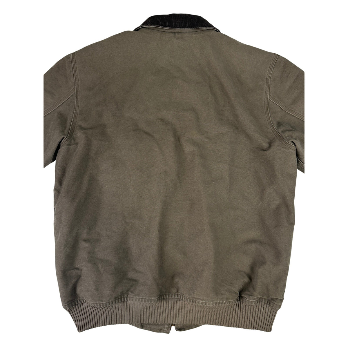 Carhartt Bankston Sandstone Duck Quilted Flannel-Lined Bomber Jacket Men's Sz XL