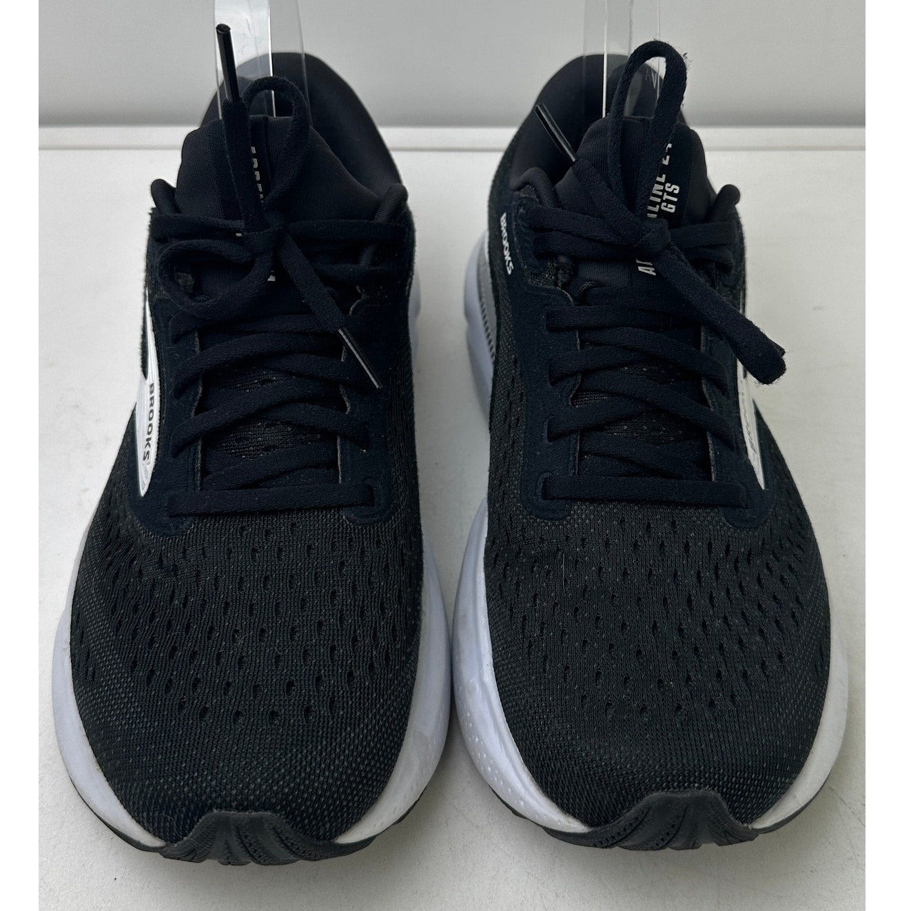 Brooks Adrenaline GTS 24 Black / White Running Shoes Women's Sz 8.5