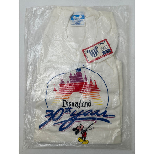 NWT Vintage 1985 Disneyland 30th Year Anniversary T-shirt Children's XL (14-16)