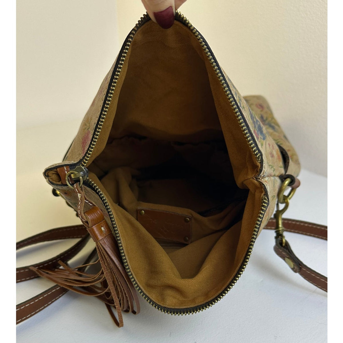 Patricia Nash Prairie Rose Luzille Convertible Backpack Crossbody Bag