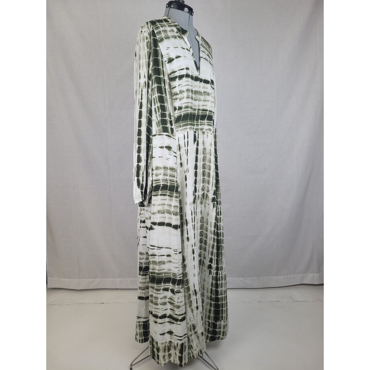 Soft Surroundings Melody Maxi Dress Green Tie Dye Dress Plus Size 3X MSRP: $150