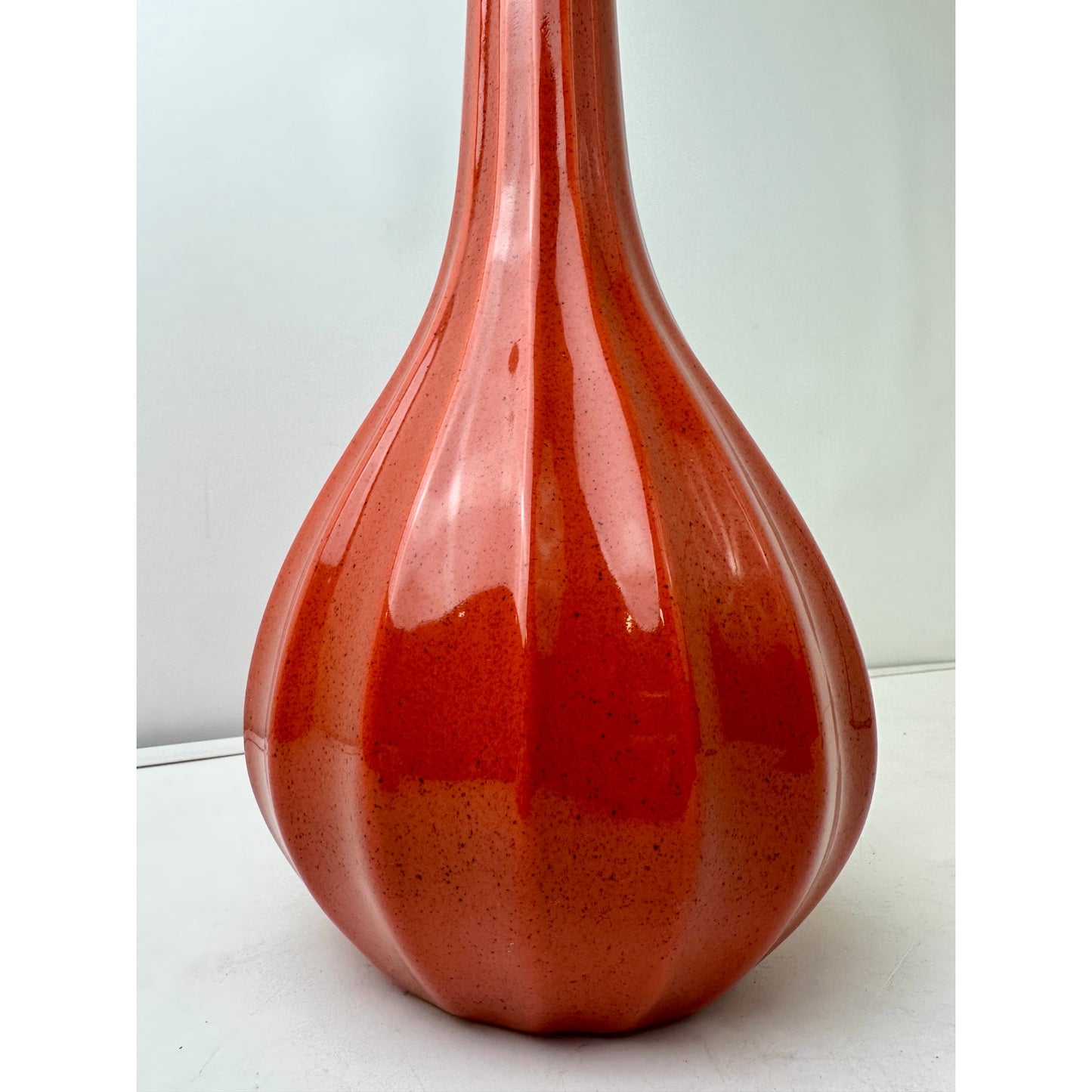 Vintage Royal Haeger Mid-Century Modern Orange Pottery Vase