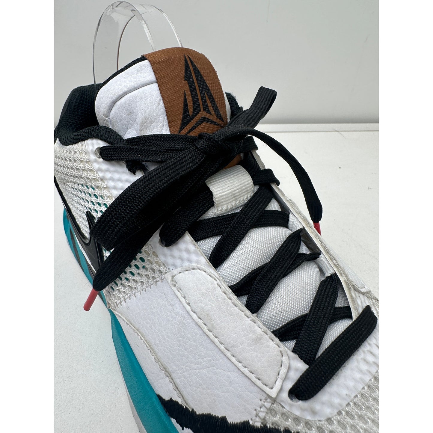 Nike Ja 1 Reverse Scratch White/Turbo Green/University Red Sneakers Men's Sz 7.5