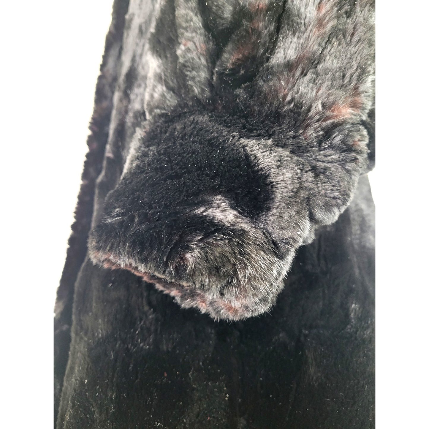 1920s-30s TA Chapman Co. Black Fur Coat Women's Sz XS EUC