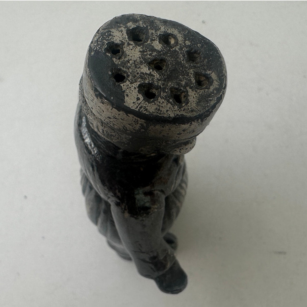 VTG MW Carr Holland Ware Dutch Boy & Girl Plated Salt & Pepper Shakers