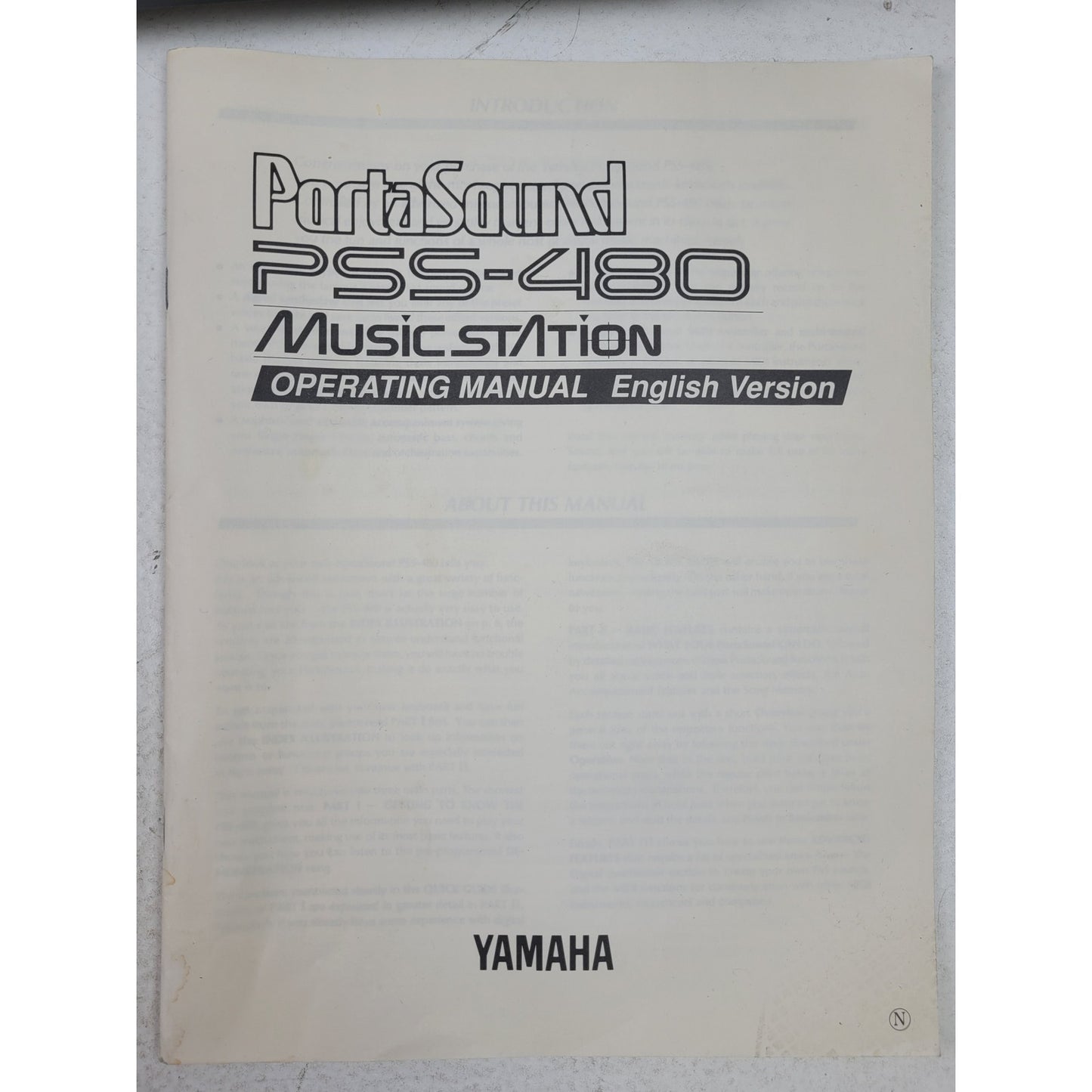 VTG 1988 Yamaha PortaSound PSS-480 Electronic Keyboard in Box w Music | Working