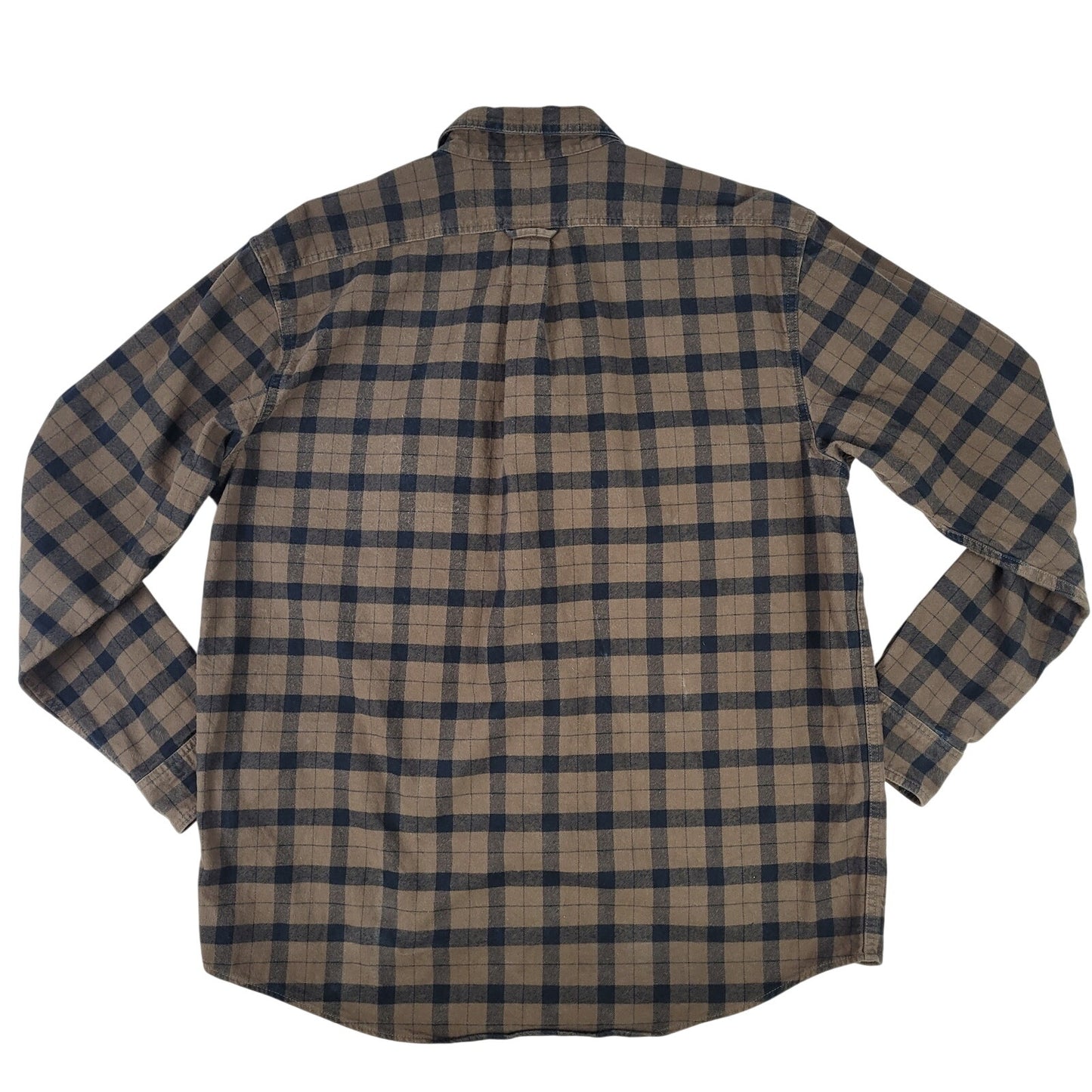 Filson Alaskan Guide Flannel Shirt Brown & Black Plaid | Men's Sz L