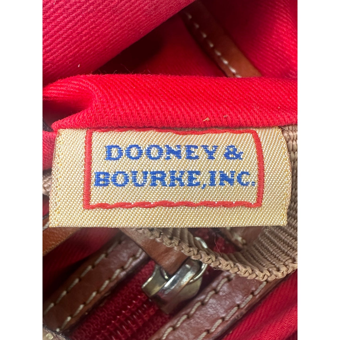 Dooney & Bourke Blue Pebble Grain Leather Letter Carrier Crossbody Bag