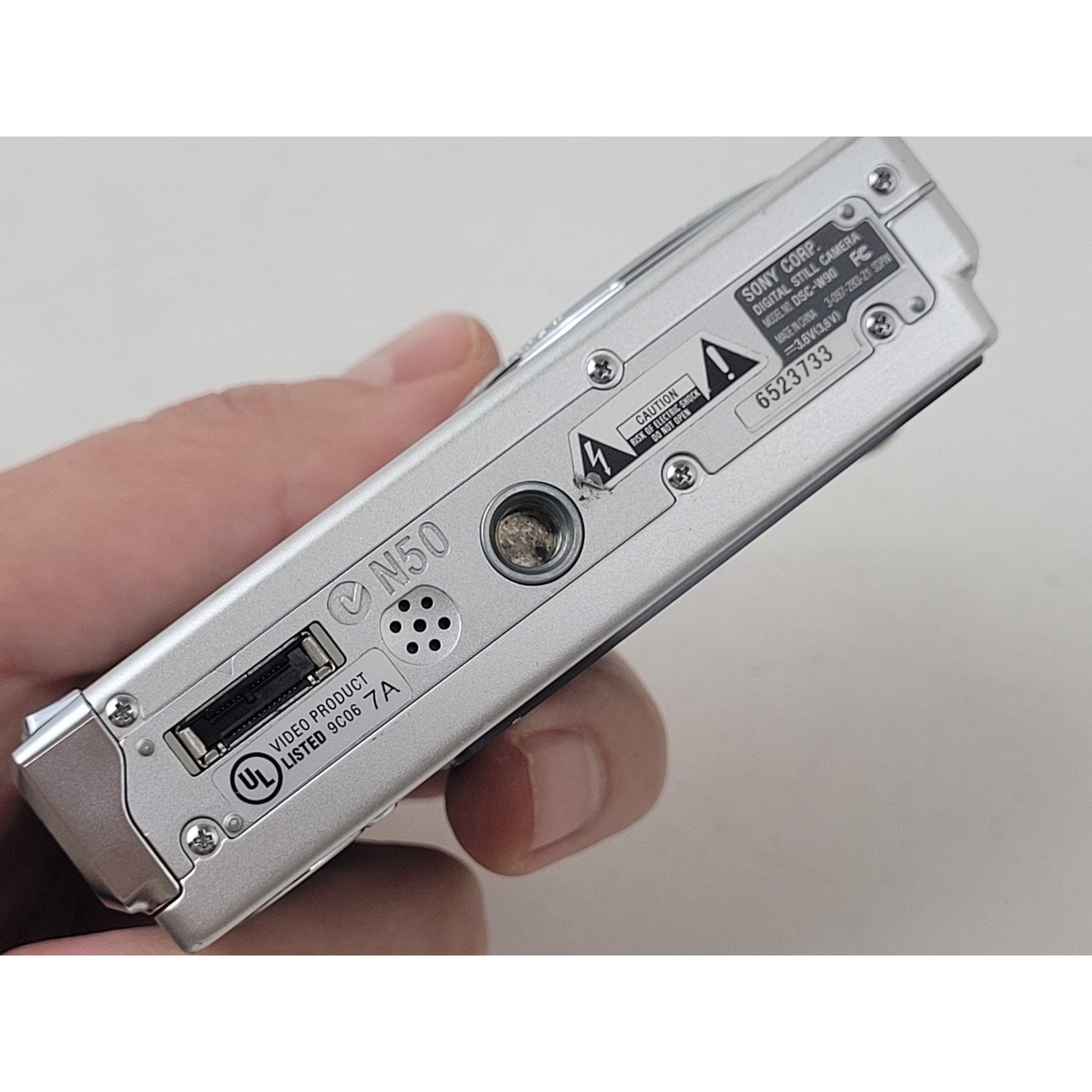 Sony Cyber-Shot DSC-W90 8.1 Megapixels Digital Camera - No Charger or Battery