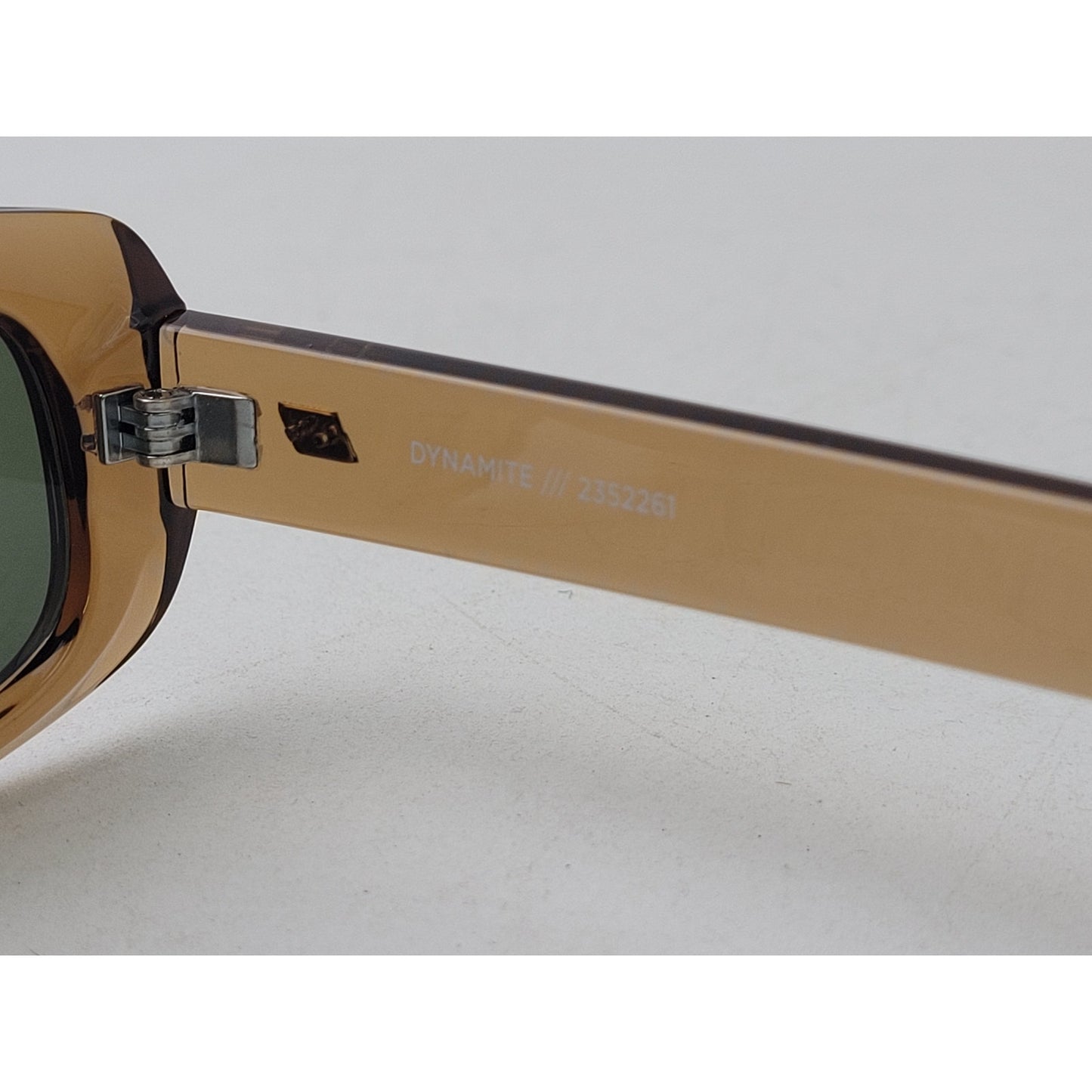 Le Specs Dynamite Tobacco/Green Rectangle Sunglasses 52-22-145