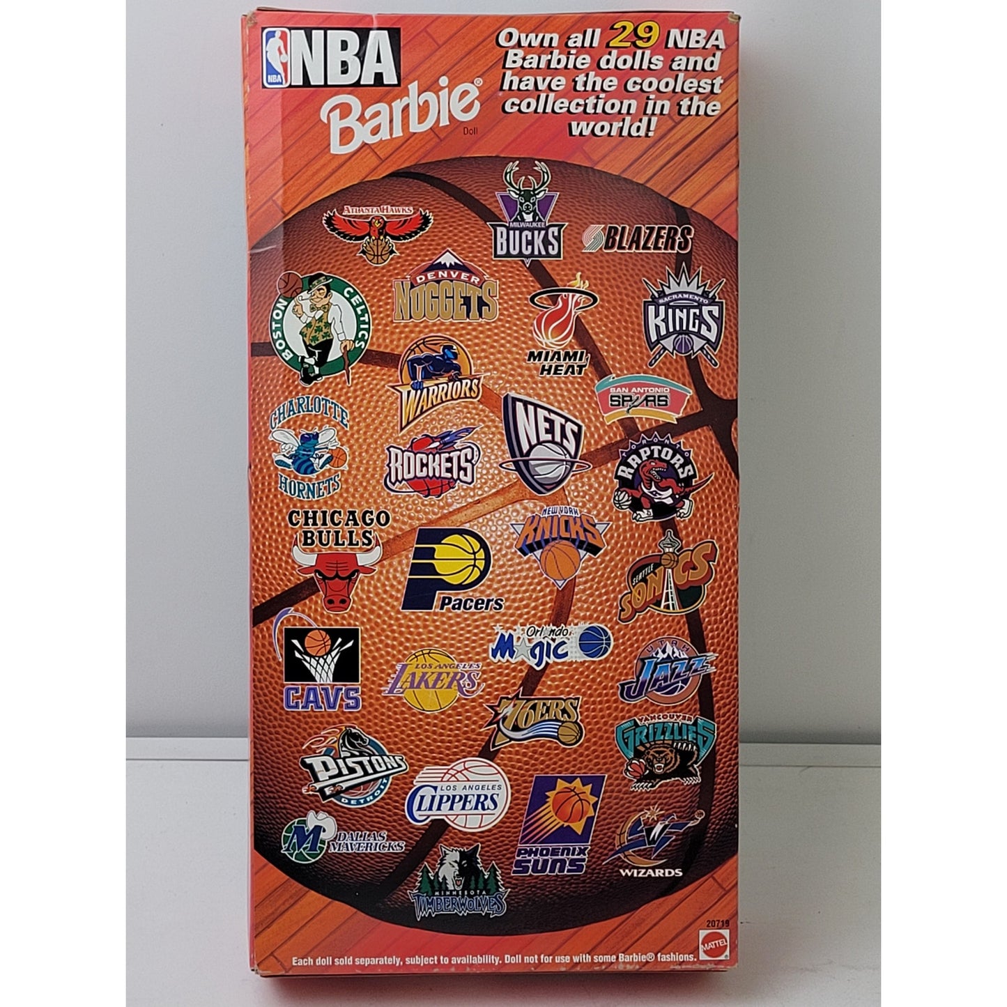 VTG 1998 Barbie NBA Seattle SuperSonics Basketball | Mattel #20719