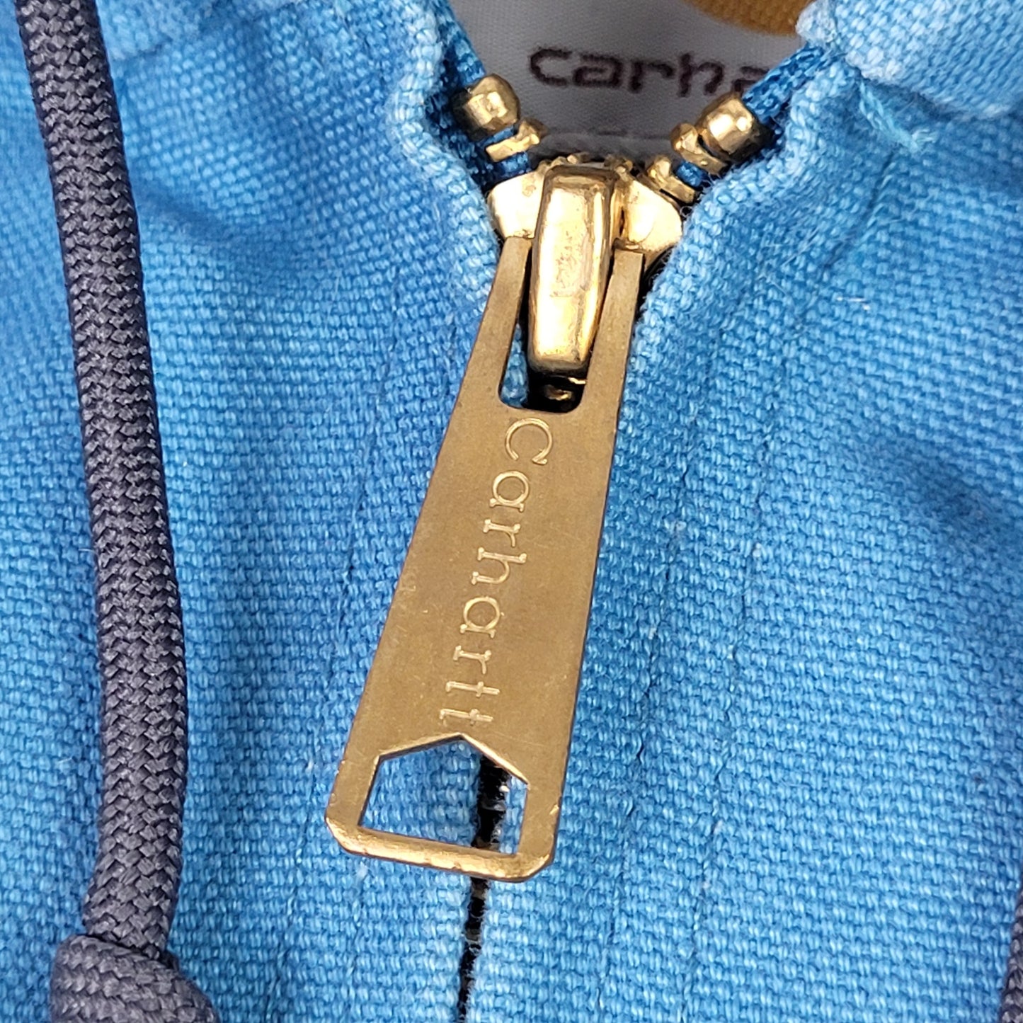 Carhartt Faded Light Blue Sherpa-Lined Sierra Jacket w Hood Women's Sz M
