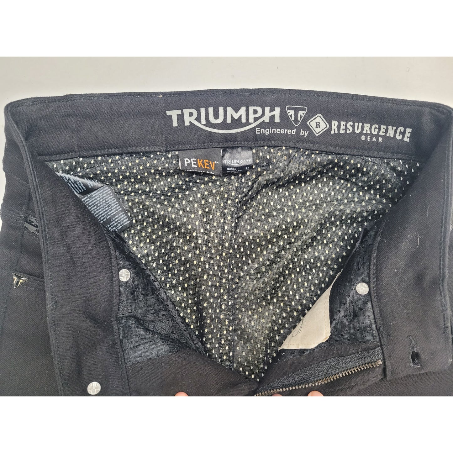 Triumph Ladies Skinny Riding Jean MDJS17120 | Black | Sz 28