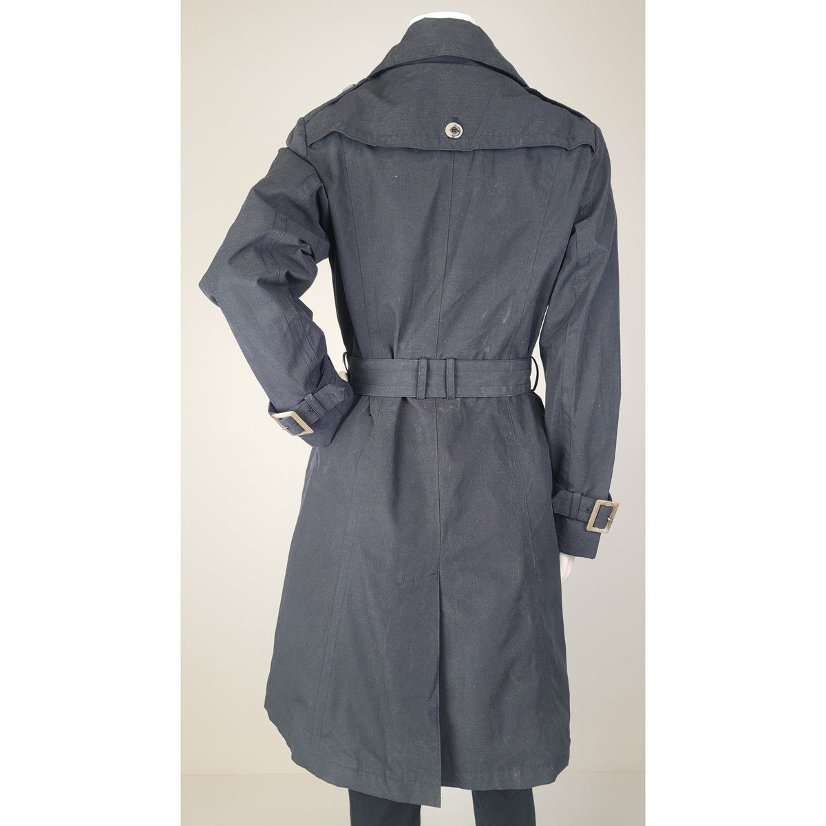 Pendleton Ladies' Waterproof Trench Coat Black Plaid-Lined Sz XS
