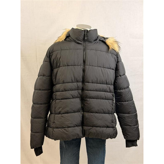 Women's Plus Size Snow Country Winter Jacket (Color: Luna)