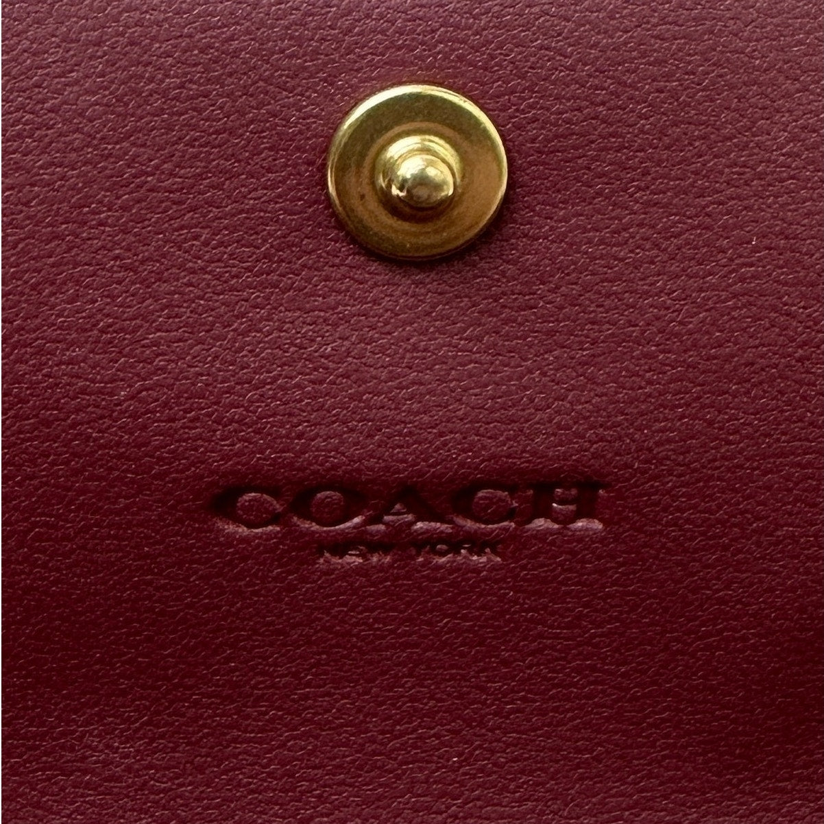 Coach Mila Long Flap Wallet in Signature Canvas & Leather | Tan Caramel