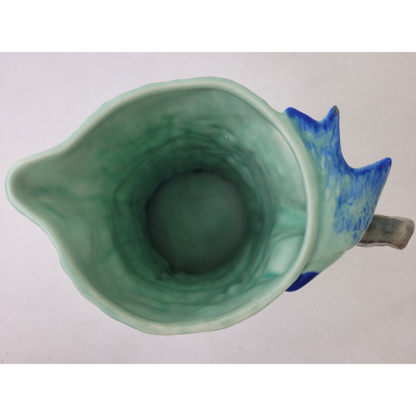 VTG 1940s Wade Heath "Woodland' Pottery Pitcher 3D Blue Bird & Rabbit