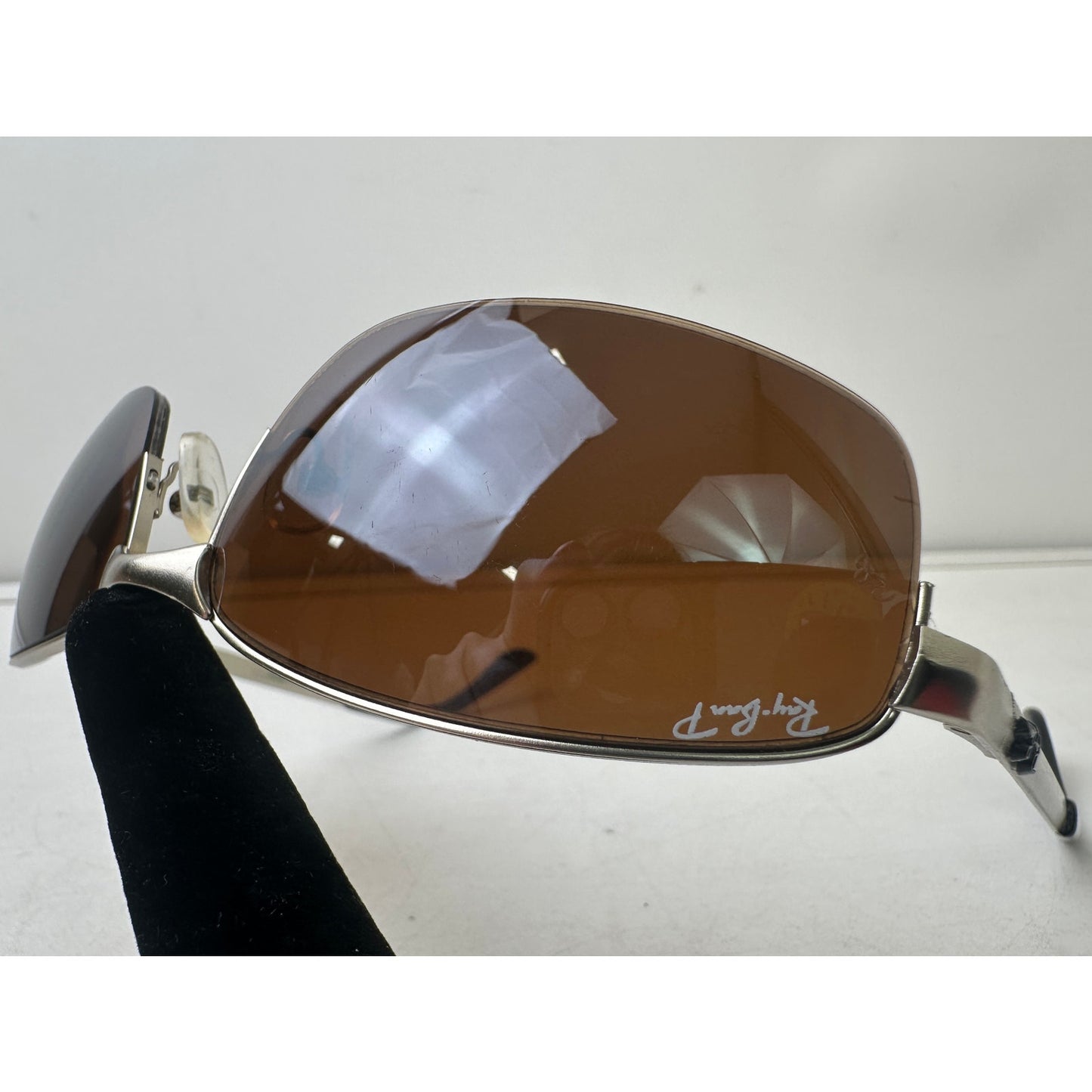 Ray-Ban RB2231 Polarized Silver Metal Wrap Sunglasses W/ Case