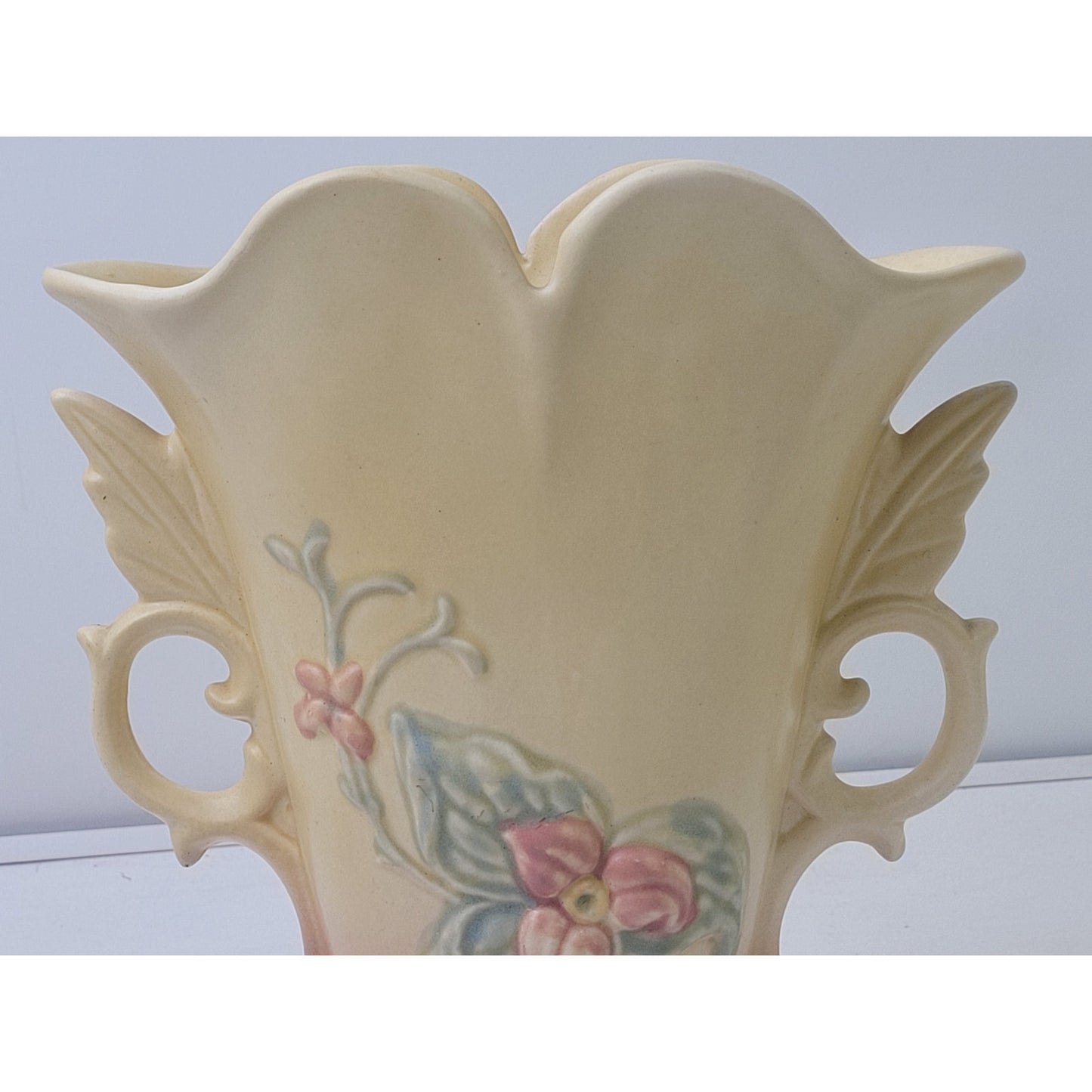 Vintage Hull Pottery Wildflower W-9 Vase Double Handle Yellow | 9" H | USA