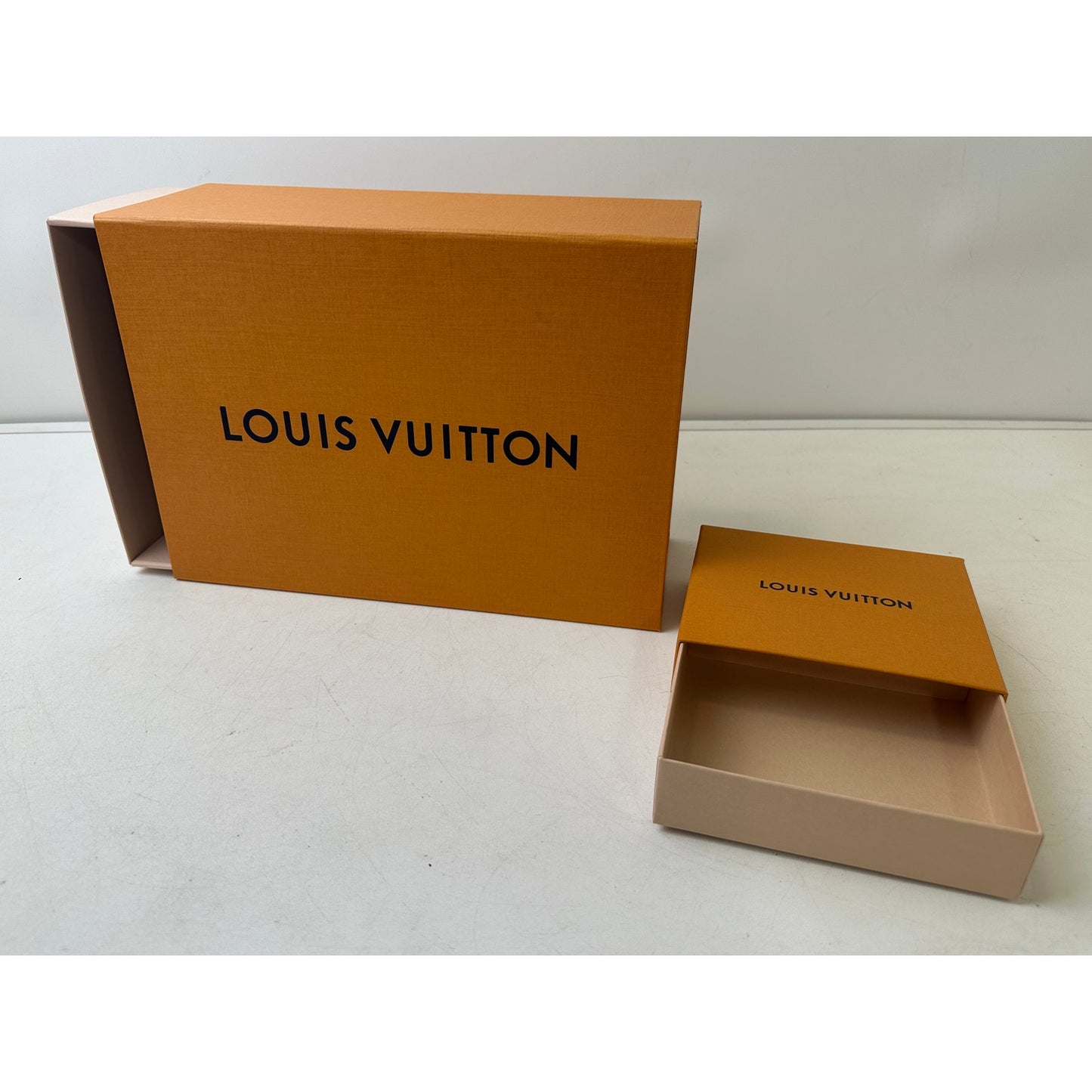 Authentic Louis Vuitton Signature Orange Box & Dust Bag Bundle
